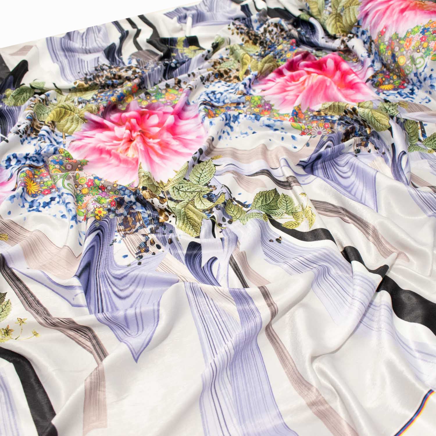 Silky Satin Sand Wash Digital Prints - Image 3