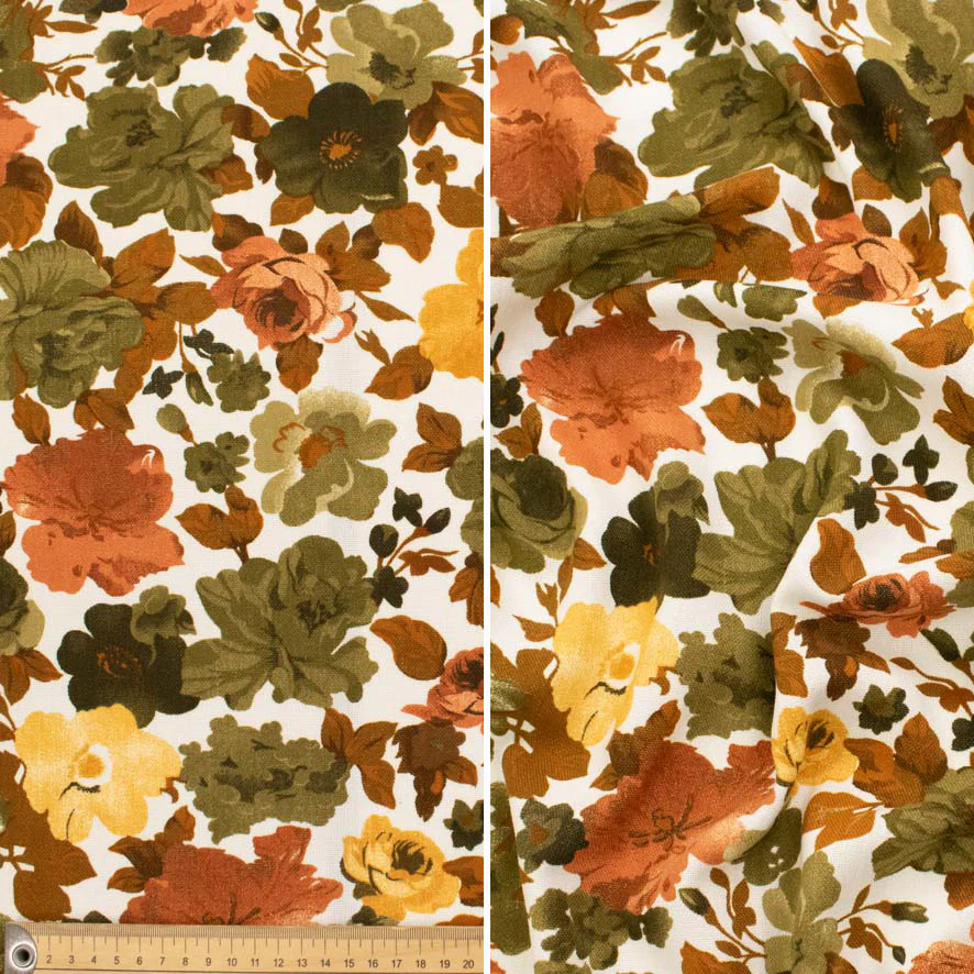 Linen Look Soft Touch Floral Prints - Image 6