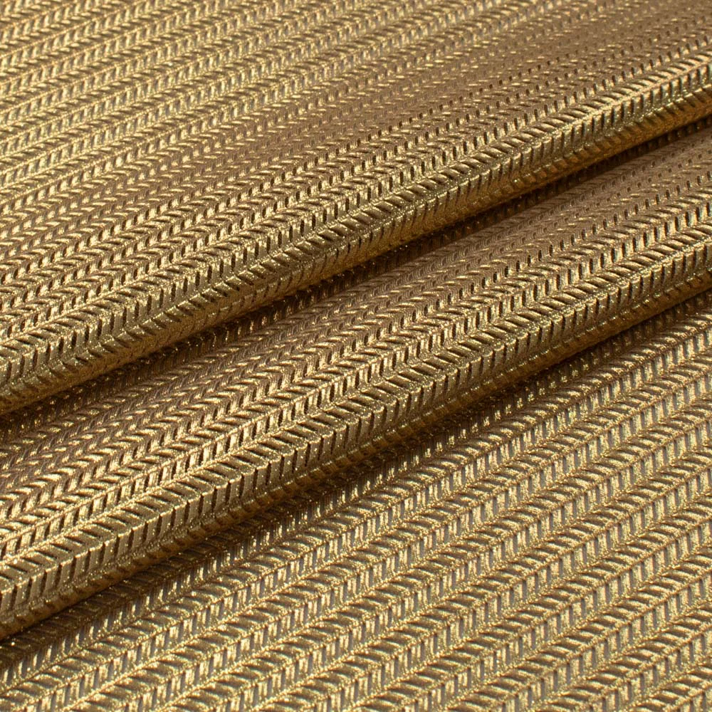 Soft Stretch Metallic Chevron Knit - Lurex Effect - Image 6