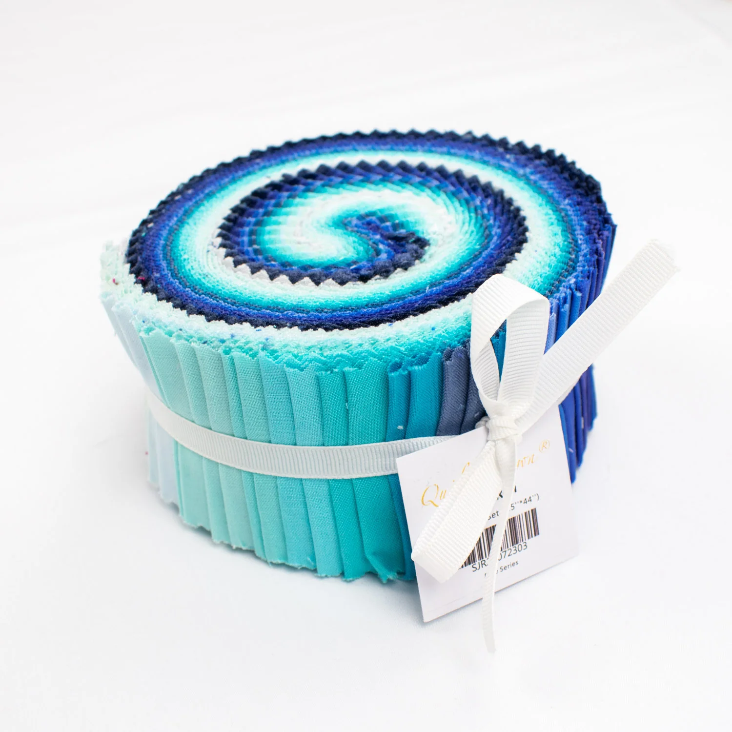 Solid Colour Jelly Rolls 40 pieces Set Col-Blue - Image 3
