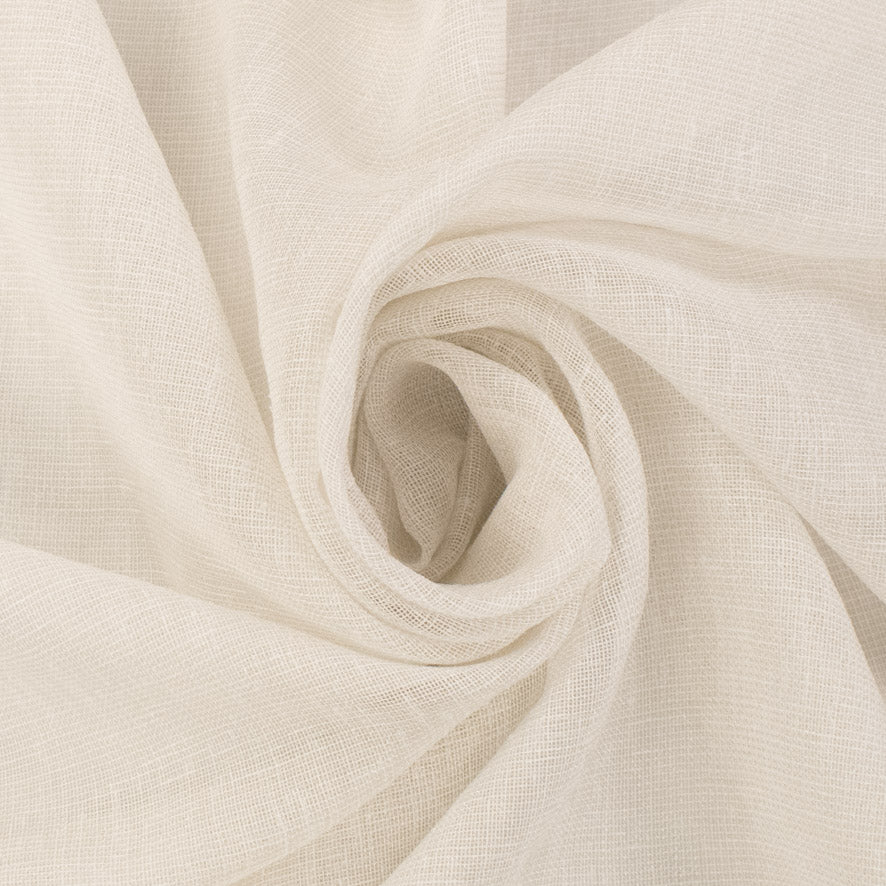 Sorrento Curtaining Linen Look Sheer Fabric 300cm - Image 12