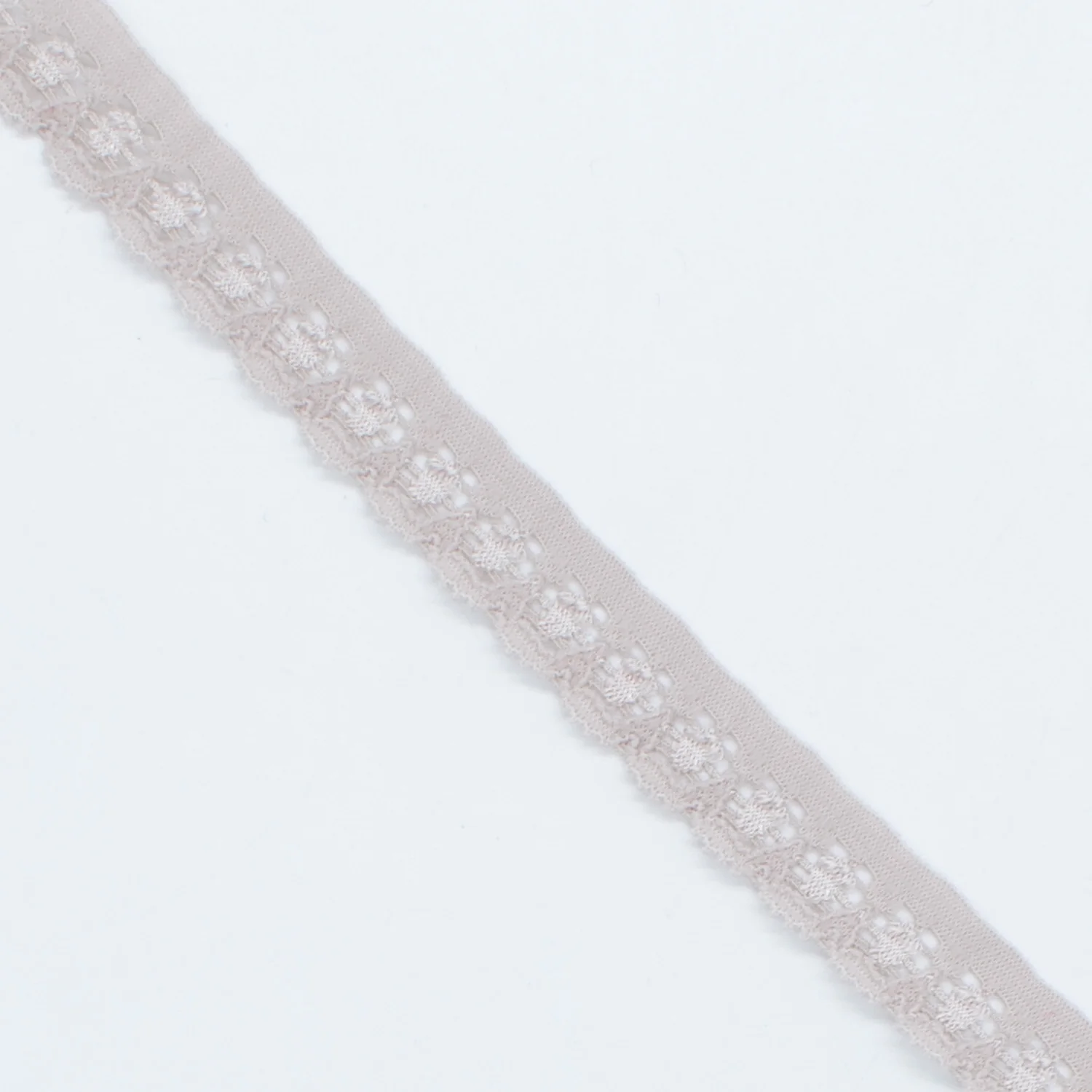 Stretch Lace Trim 10mm Design-02 Nude