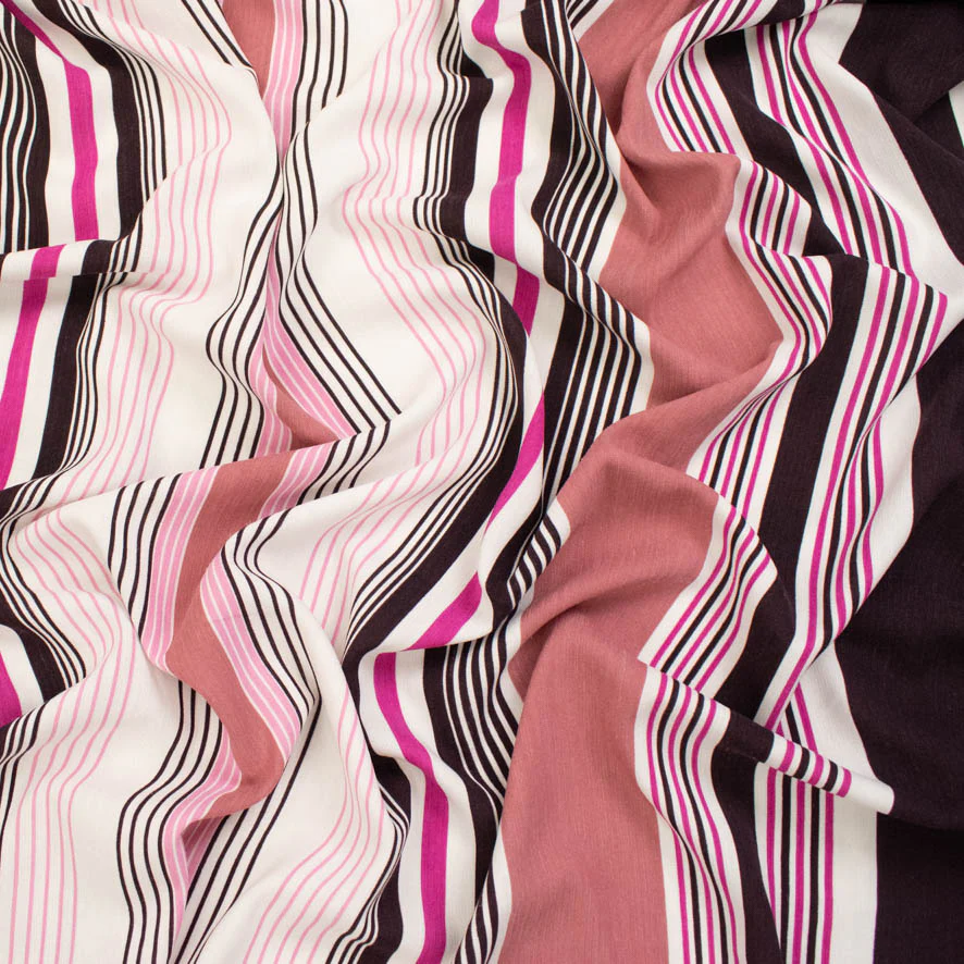 Linen Look Polyester - Stripes Collection - Image 10