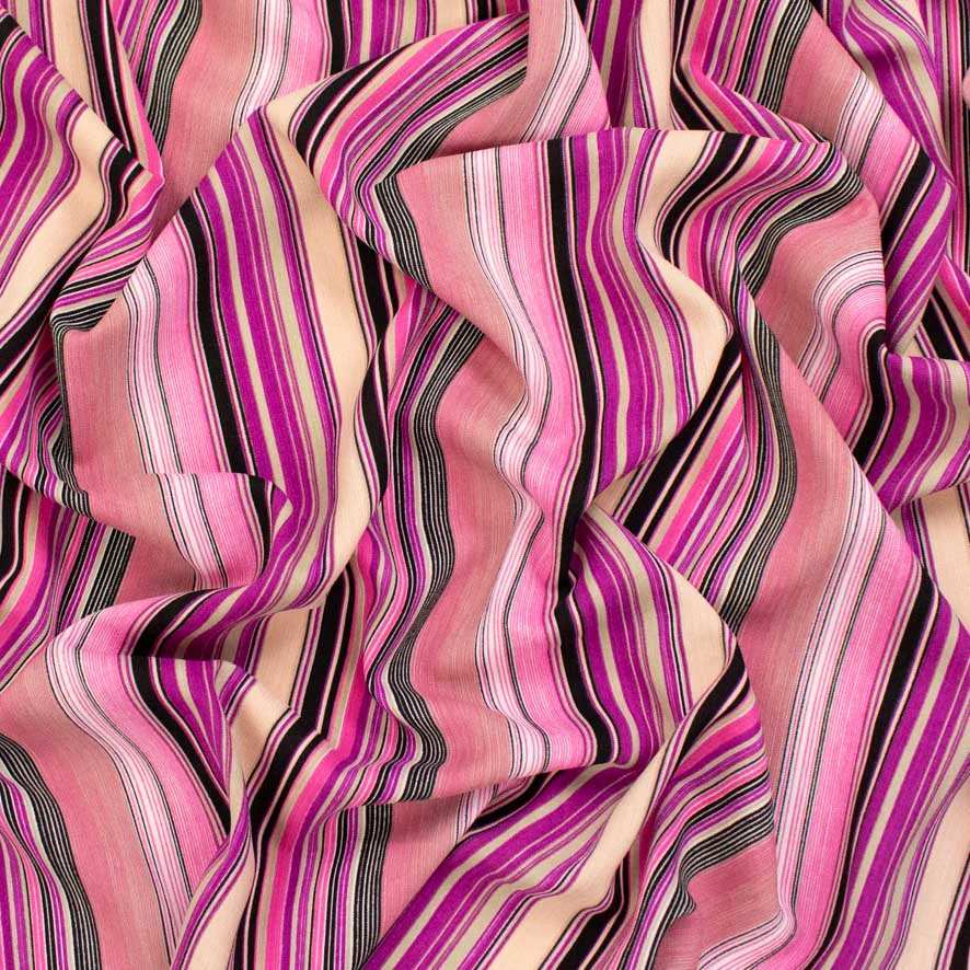 Linen Look Polyester - Stripes Collection - Image 6