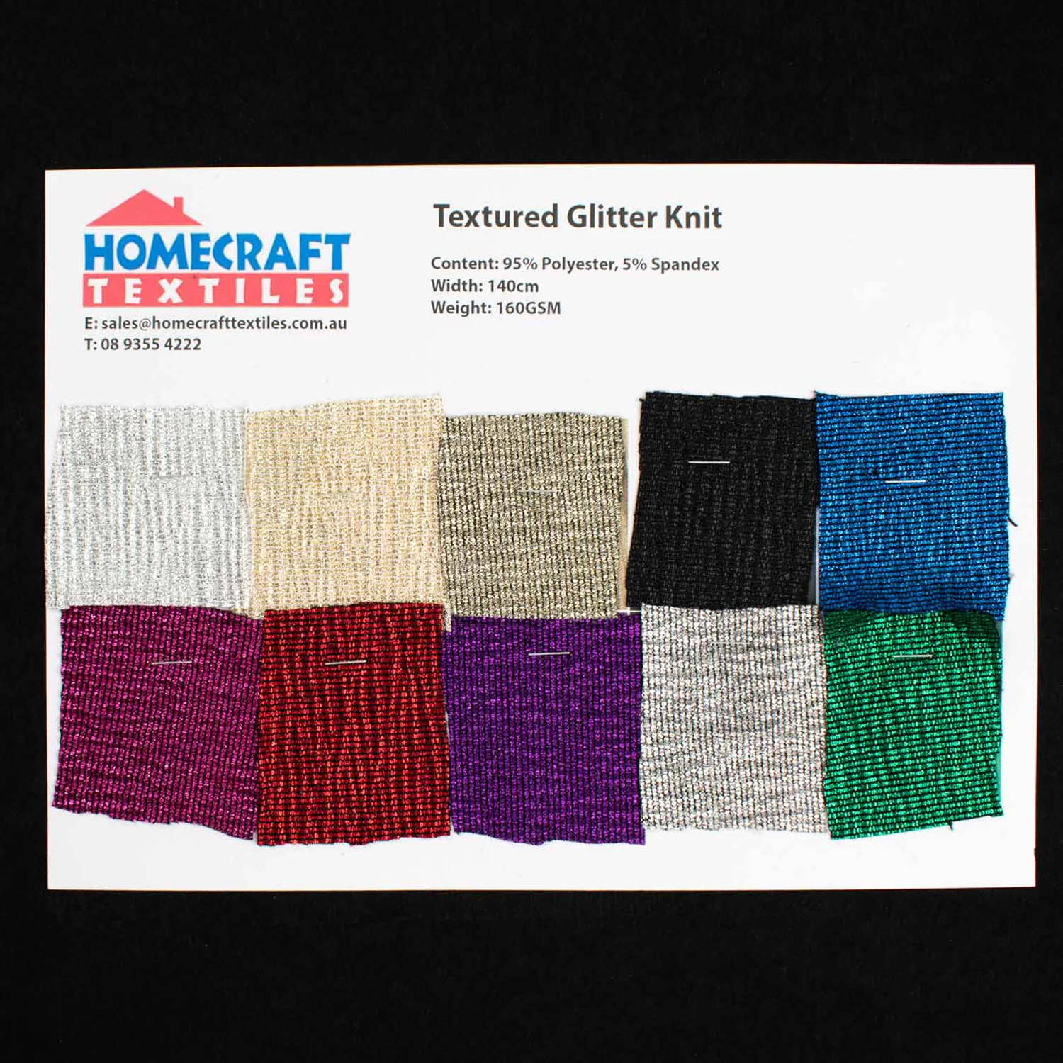 Textured Glitter Knit Sample Book - Image 2