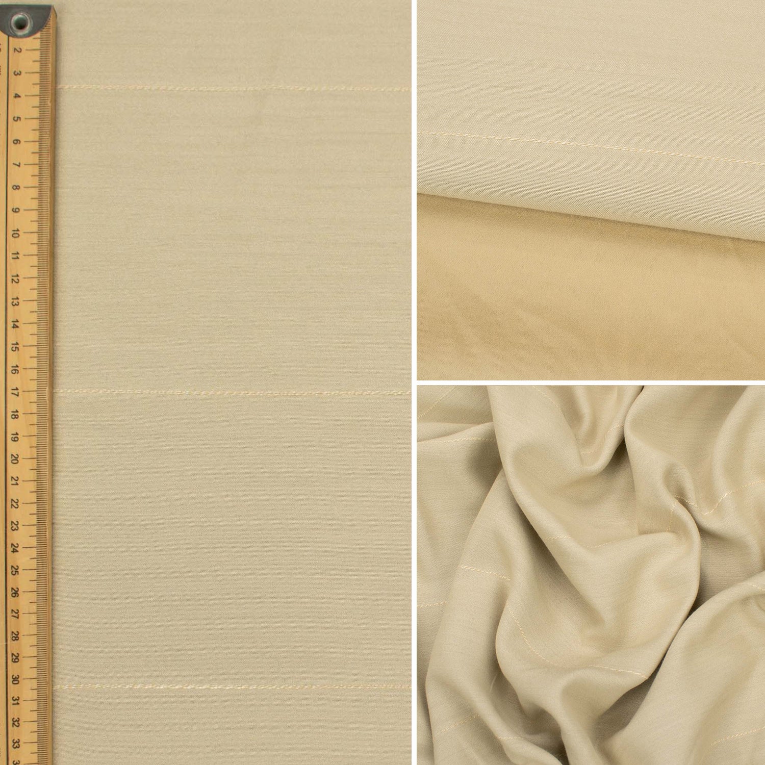 Textured Stripe Softweave Dim-Out Curtaining/Upholstery Fabric - Image 17