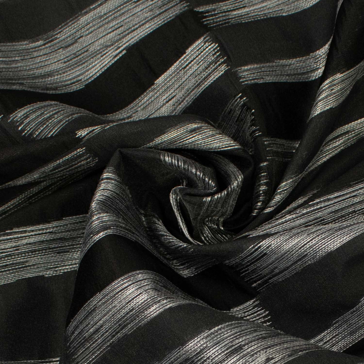 Turkish Curtaining/Upholstery Embrodidered Geomatric Stripes Jacquard - Image 2
