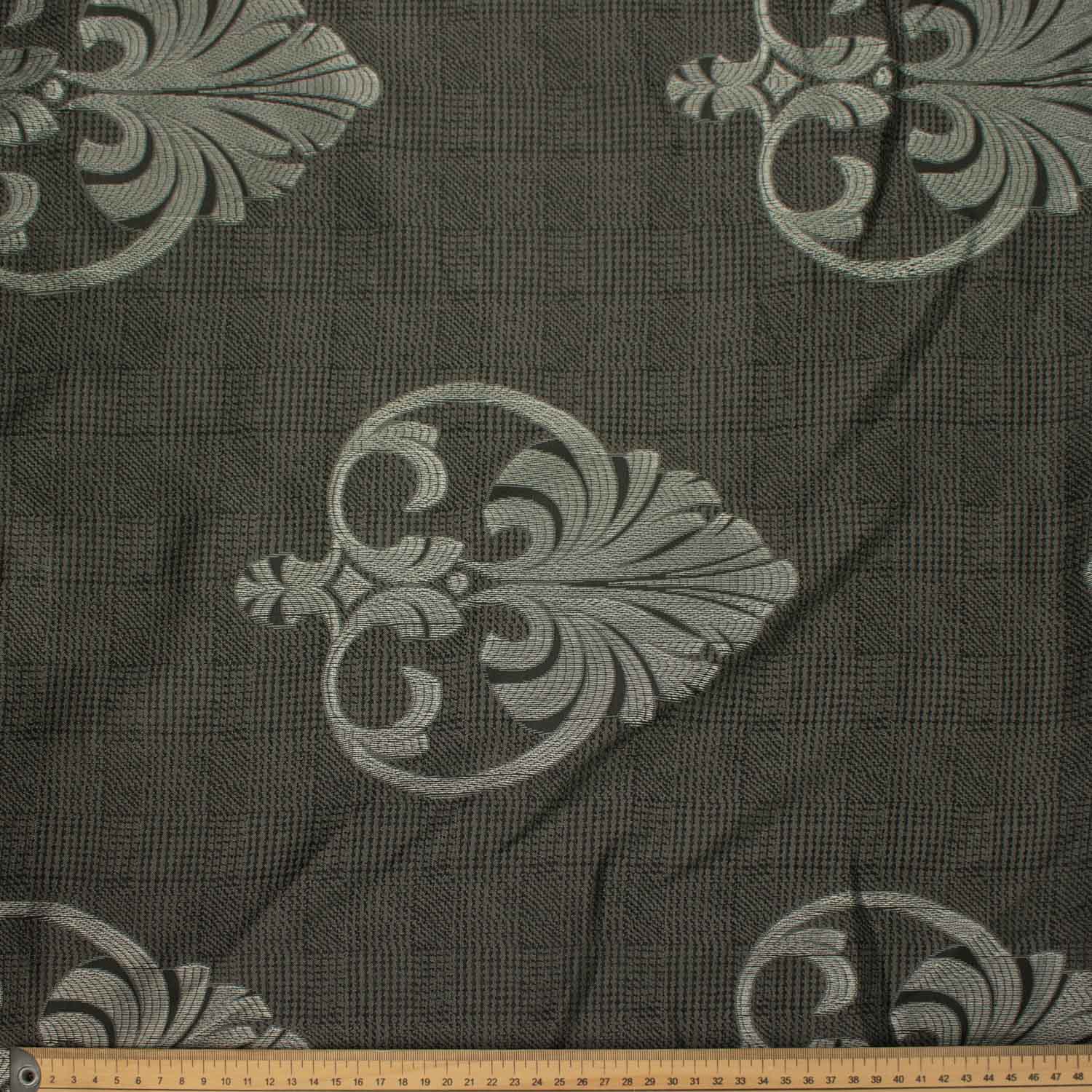 Turkish Curtaining/Upholstery Grey Decor Damask Jacquard - Image 3