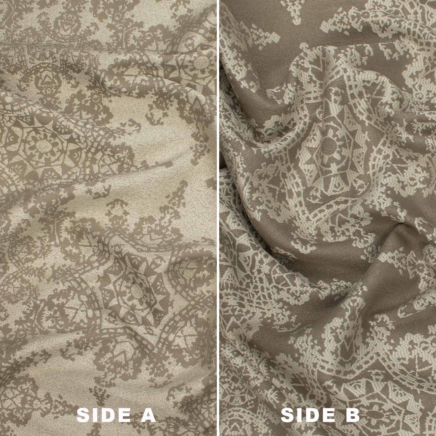 Turkish Curtaining/Upholstery Reversible Snowflake Jacquard - Image 11