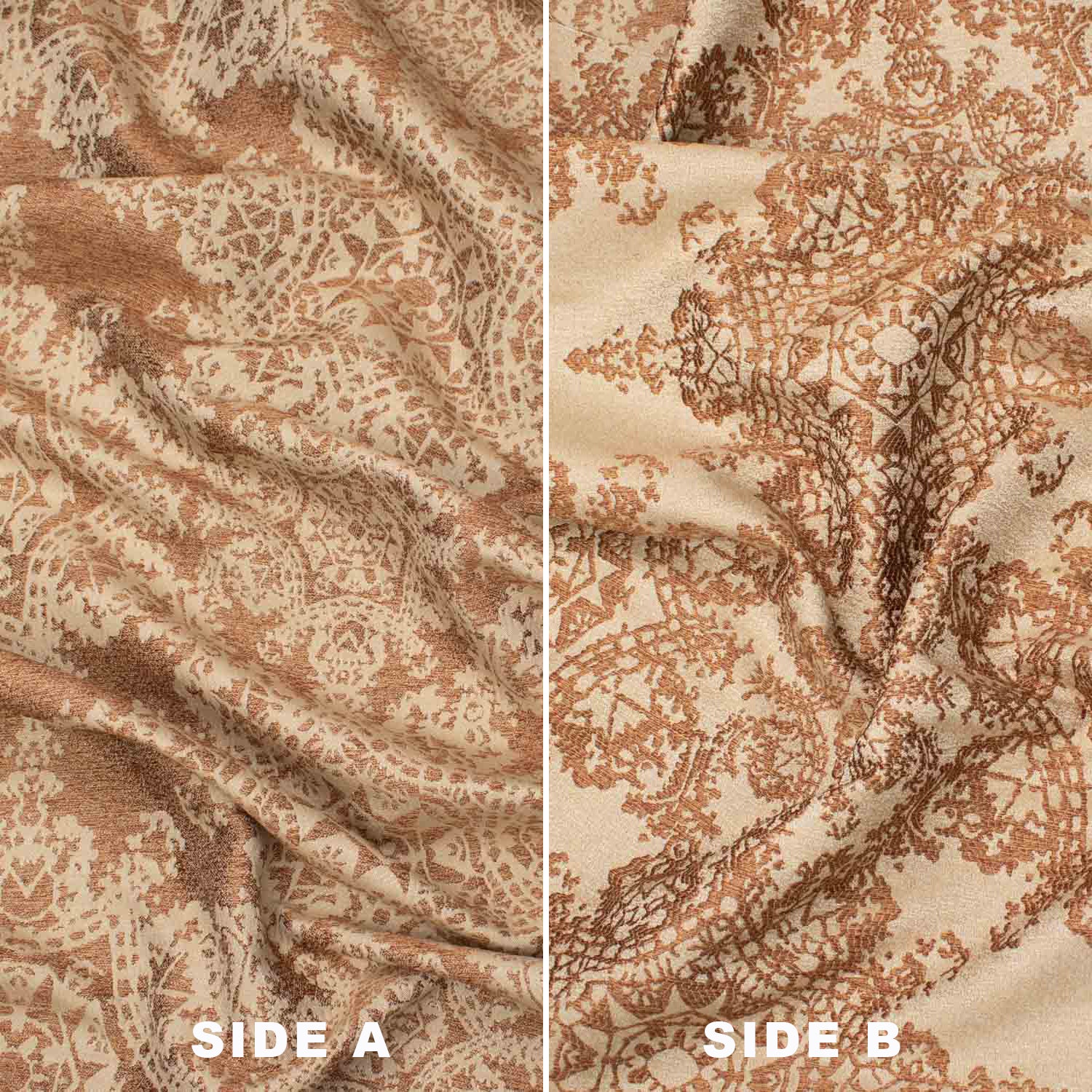 Turkish Curtaining/Upholstery Reversible Snowflake Jacquard - Image 12