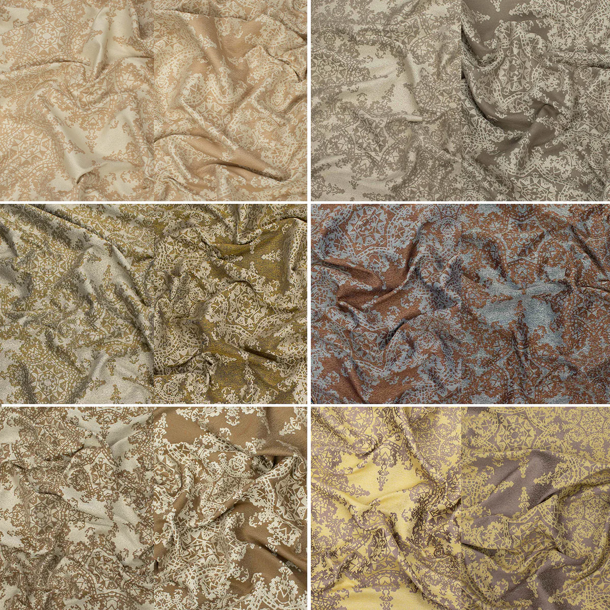 Turkish Curtaining/Upholstery Reversible Snowflake Jacquard - Image 6