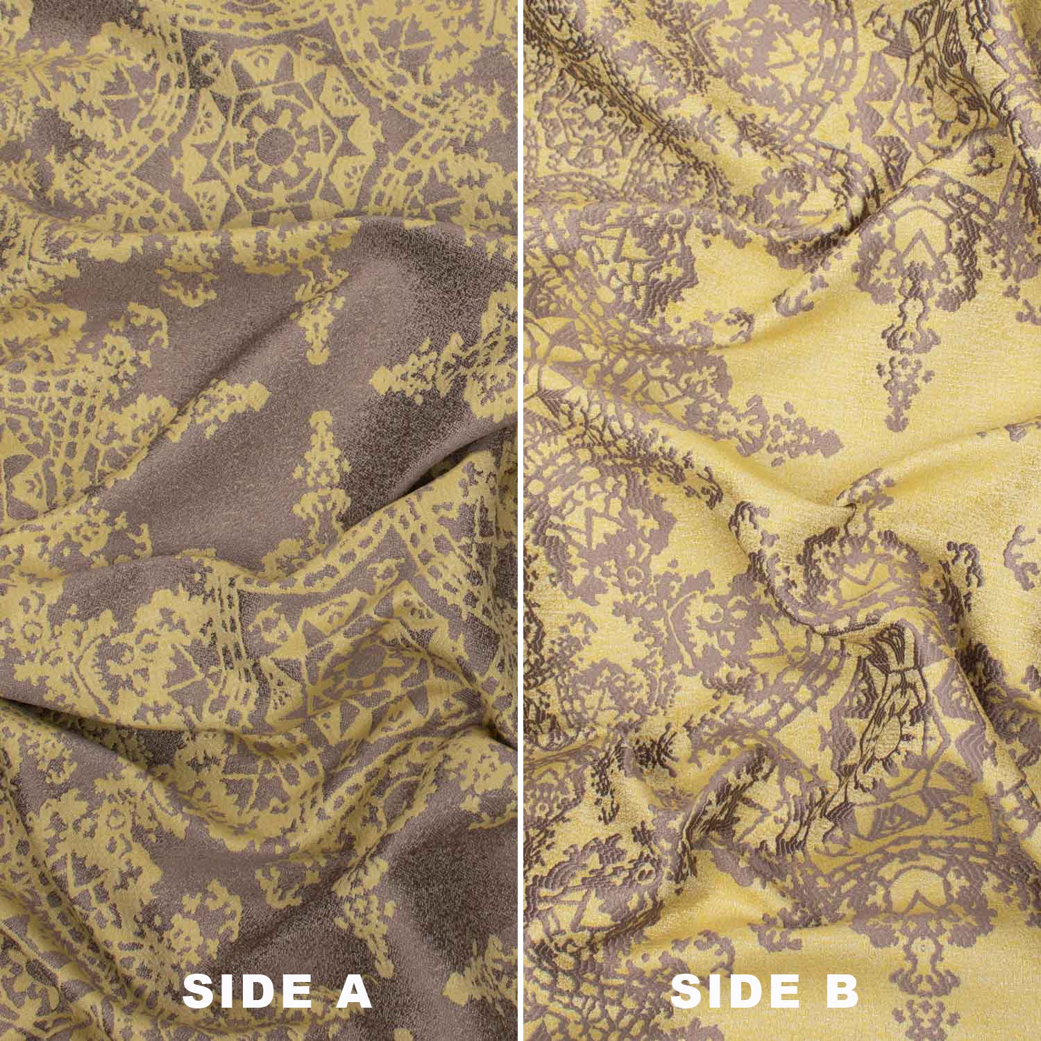 Turkish Curtaining/Upholstery Reversible Snowflake Jacquard - Image 7