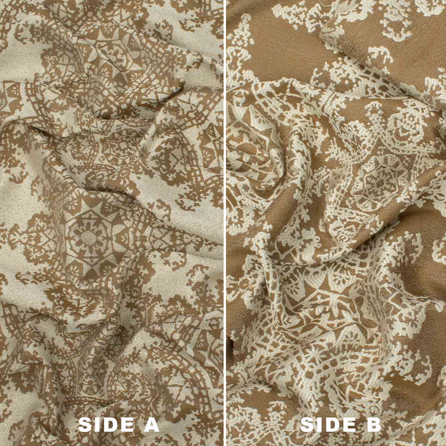 Turkish Curtaining/Upholstery Reversible Snowflake Jacquard - Image 9
