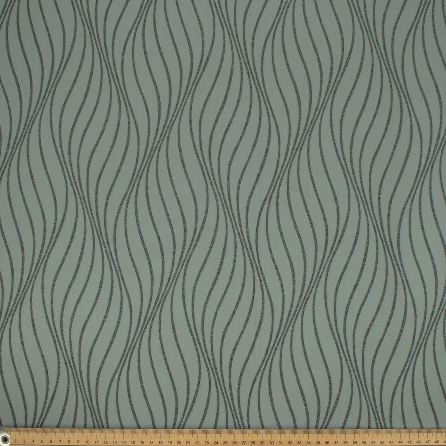 Turkish Curtaining/Upholstery Reversible Wave Geometirc Jacquard - Image 2