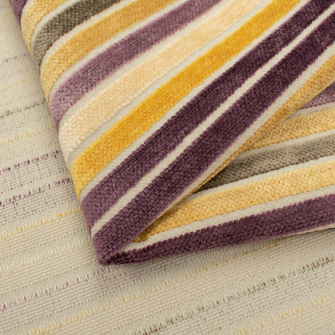 Coquet by Zepel Curtaining/Upholstery Stripes Chenille - Image 4
