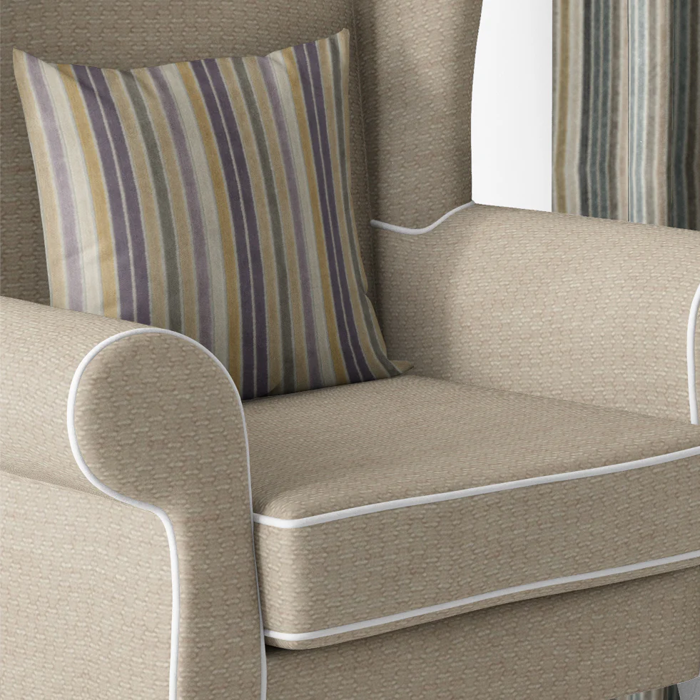 Coquet by Zepel Curtaining/Upholstery Stripes Chenille - Image 6