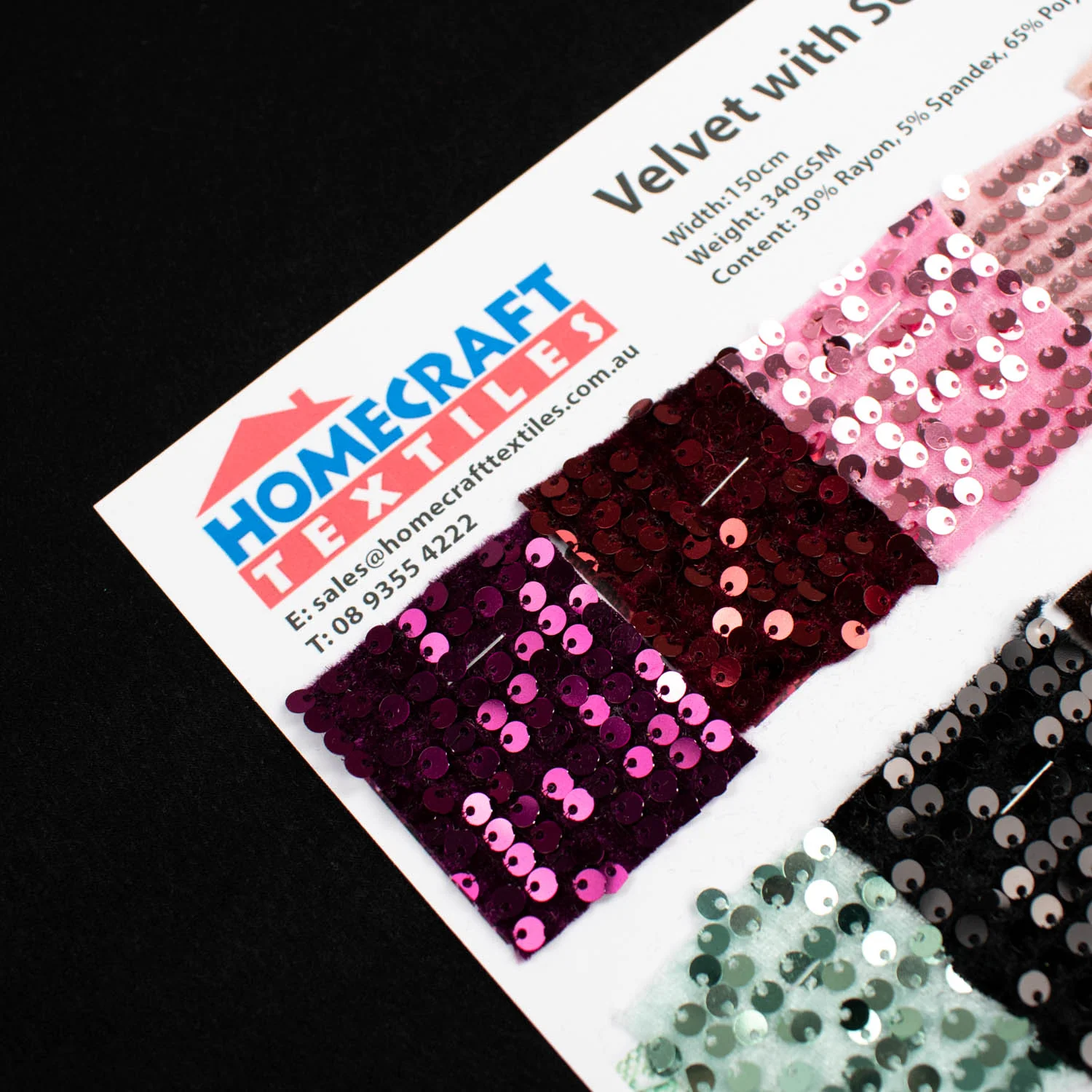 Velvet with Sequin Spangle Sample Book - Image 3