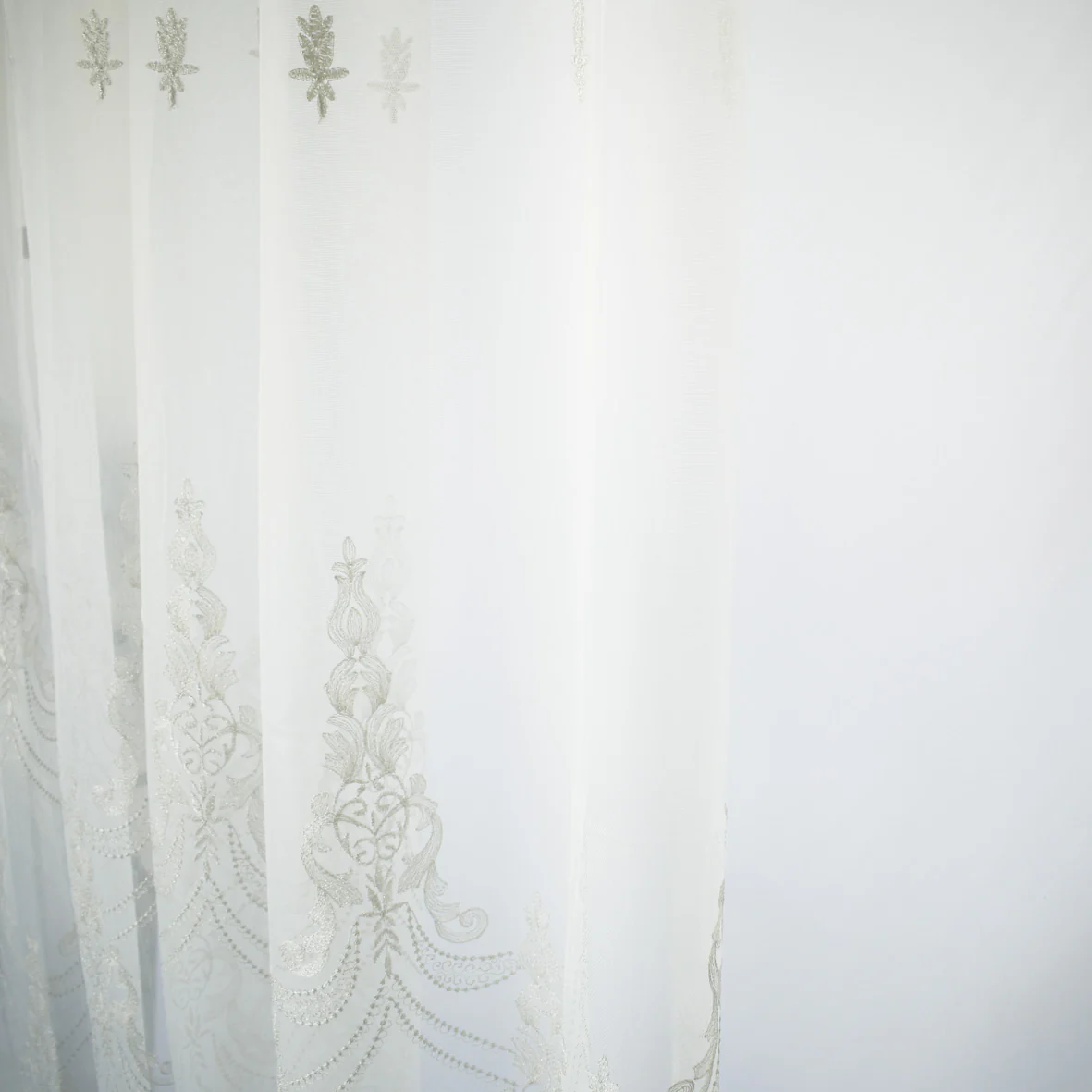 Versailles Collection Embroidered Curtaining Sheers Design-5 Baroque Lace Border - Image 9