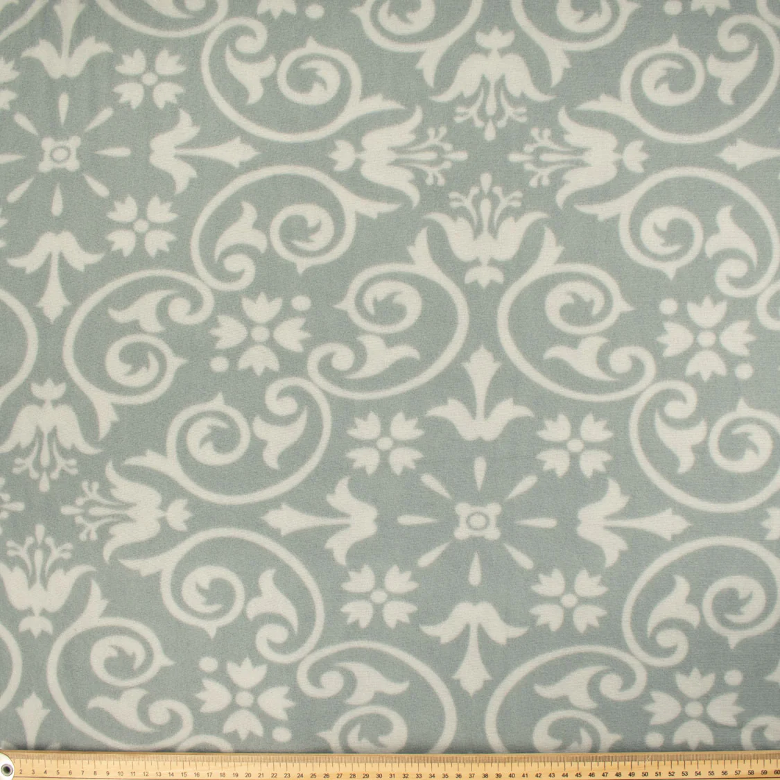 Vintage Floral on Grey Printed Polar Fleece DSN #59