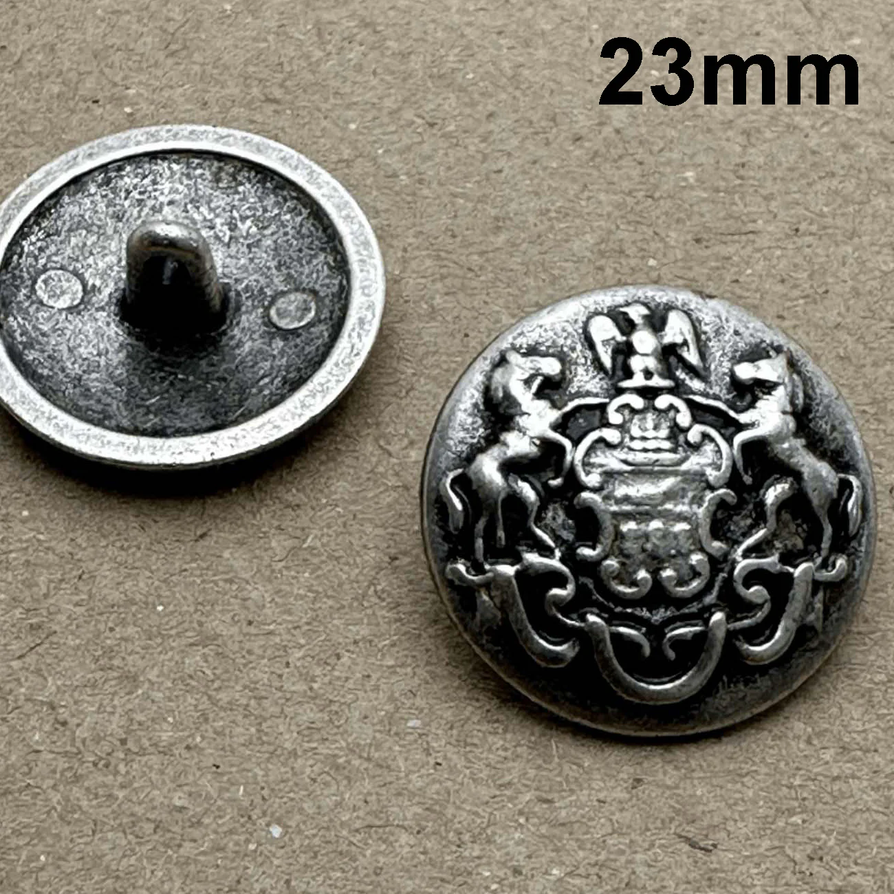 Vintage Metal Crest Blazer Shank Button - Image 36