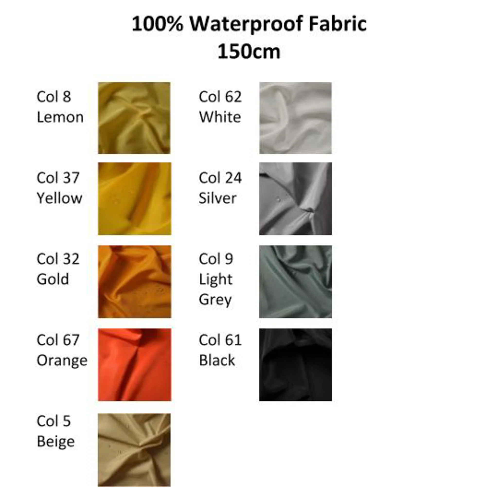 Light Weight 100% Waterproof Fabric - Image 26