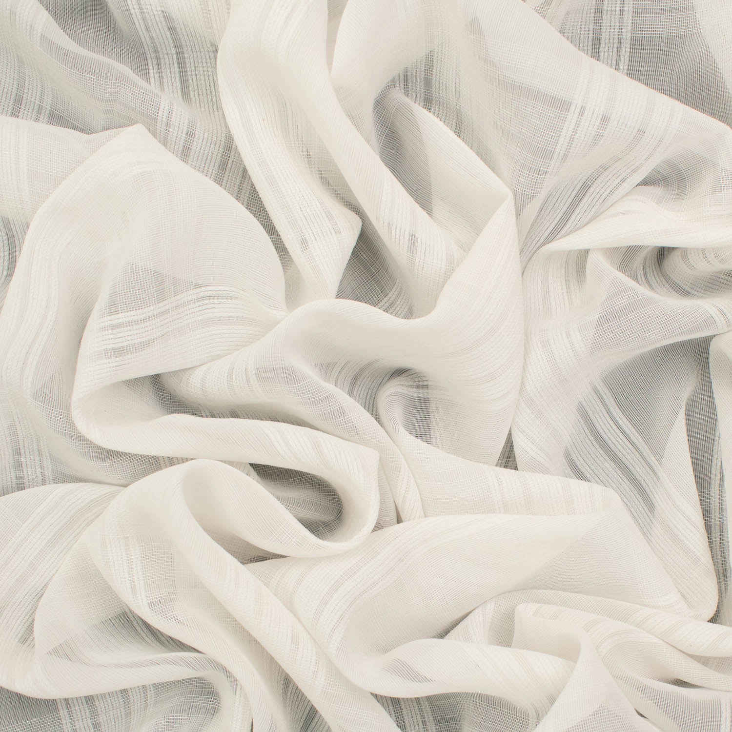 White Check Chiffon - Image 2