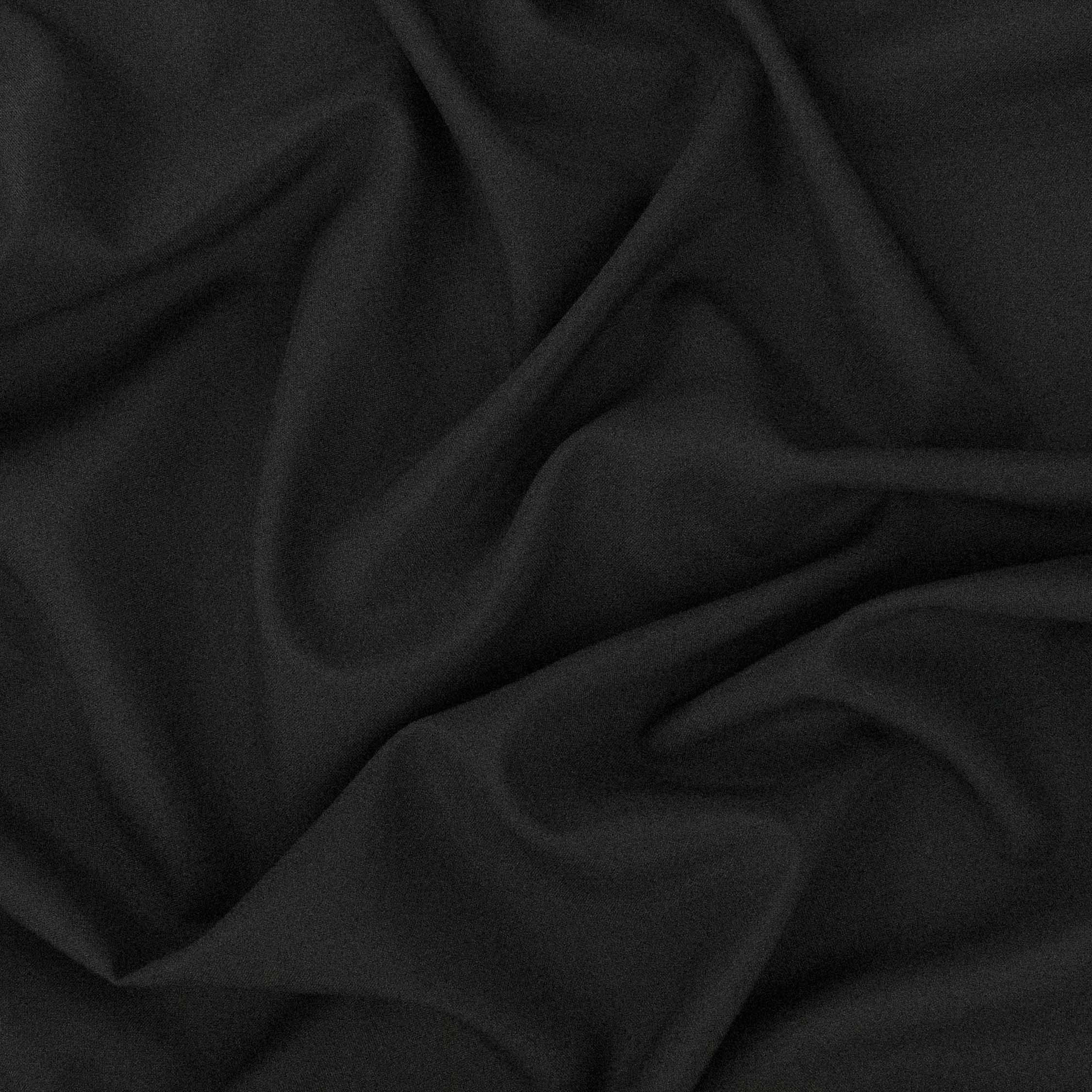 Japanese Wool Blend Suiting Light Weight Design-5 Black - Image 3