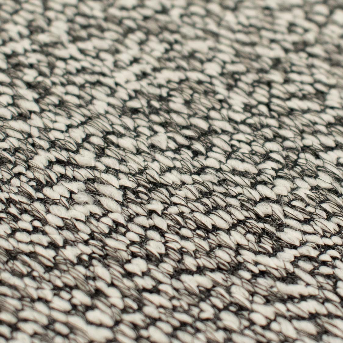 Wool Suiting Light to Medium Weight Design-64 Black & White Boucle - Image 3