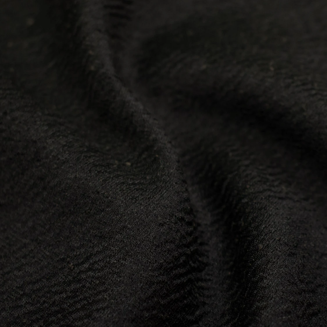 Wool Suiting Medium Weight Design-80 Black Brown - Image 2