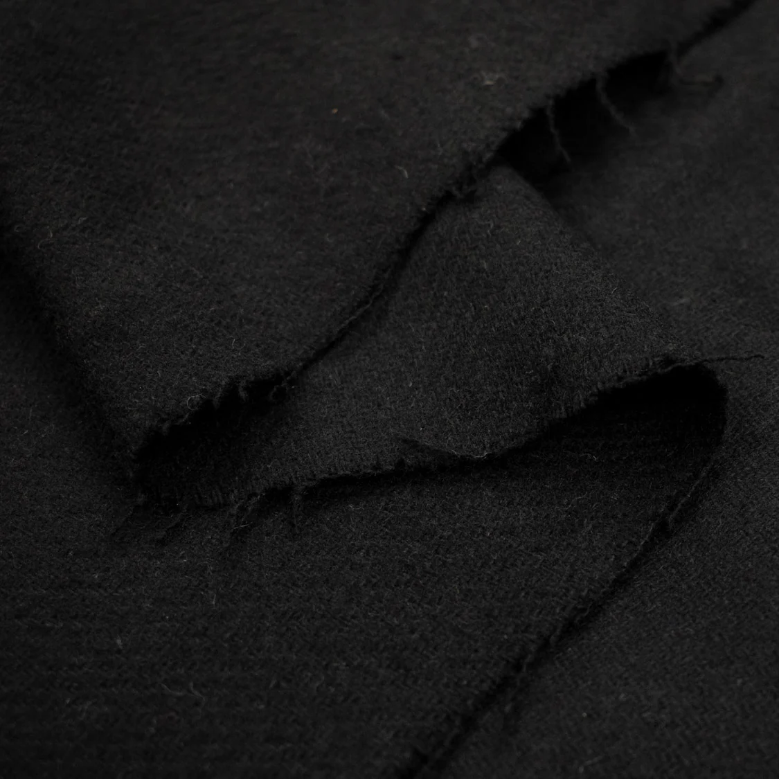 Wool Suiting Soft Medium Weight Design-88 Black - Image 4